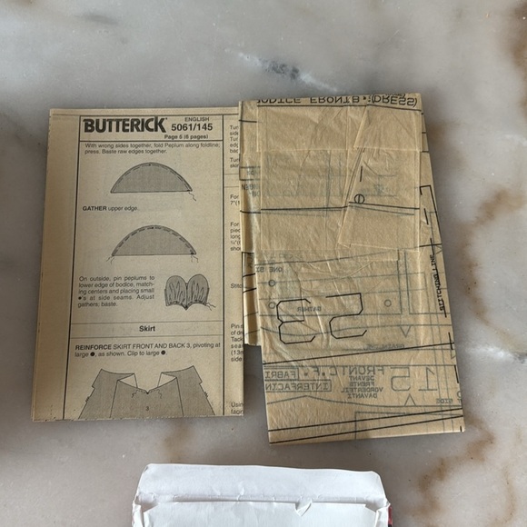 Butterick 4687 5061 Barbie Doll Clothes Wardrobe Patterns Wedding dress Vintage - Picture 7 of 9